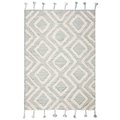 Safavieh 8 x 10 ft. Kenya Hand Tufted Rectangle RugAqua & Ivory KNY331J-8